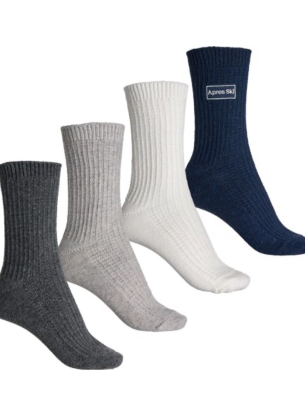 BORN OUTDOORS 4Pk. Women’s Size 4-10 Textured Crew Boot Socks